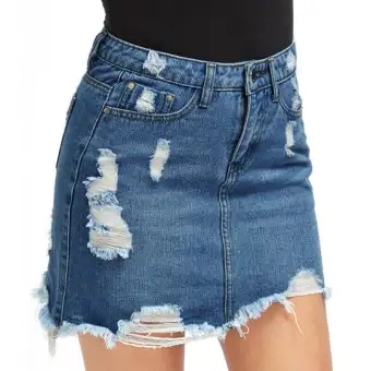 jean short skirt