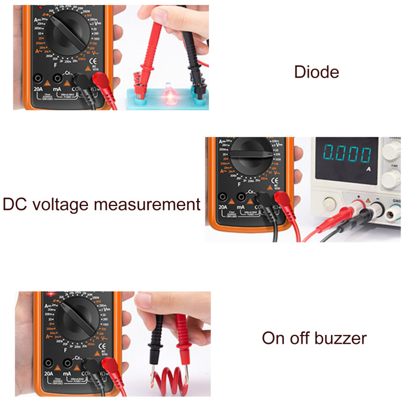 9205A Digital Multimeter Handheld High Precision Multimeter Electrician Test DC Voltage Ammeter Electrician Tool