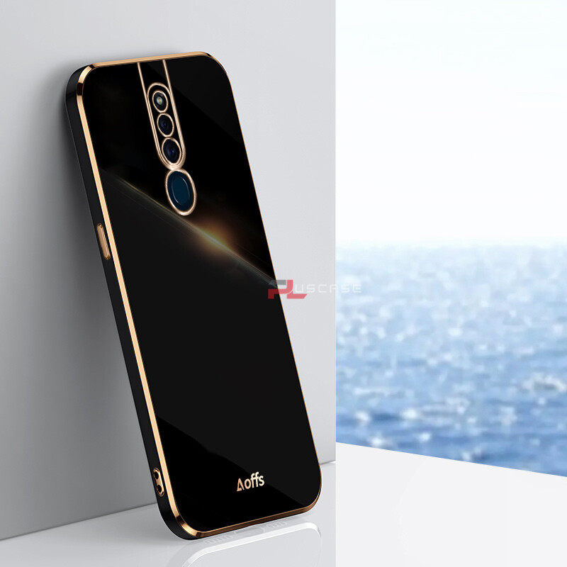 PlusCase for OPPO F11 Pro 6D Plating Soft Case Lens Protector Square Frame Silicone Glossy Shockproof Phone Back Cover