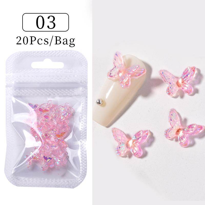 Ur sugar 20pcs silver gold pink 3d super sparkling water drop shaped nail rhinestones nail art 3d decorations