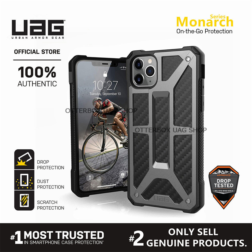 Ốp lưng uag monarch carbon fiber cho iphone 11 pro max / 11 pro / 11 / iphone xs max / xr / xs / x / iphone 8 7 plus
