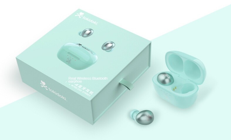 100% Authentic Tokidoki Unicorn Taoqiduo ไร้สาย TWS หูฟังไร้สายบลู