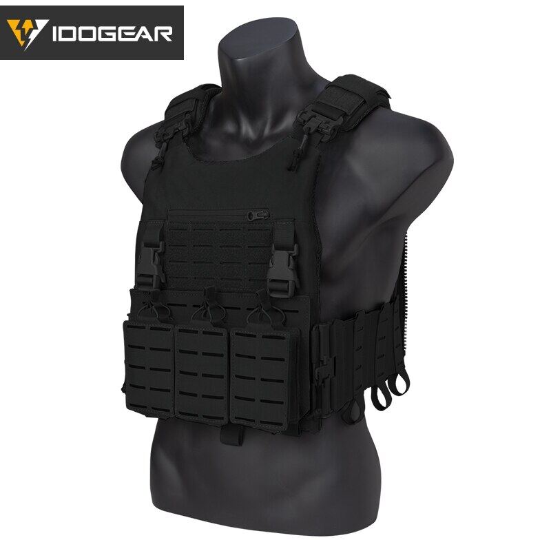 IDOGEAR LSR Tactical Vest Quick Release Laser Cut Plate Carrier with