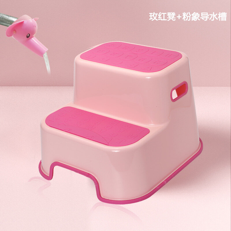 Ghế Đẩu Cho Bé Bồn Cầu Trẻ Em Tăng Một Chiếc Ghế Nhỏ Chân Trên Ghế Cầu Thang Các Bước Để Rửa, Bàn Tay Của Bạn Rửa Ghế Chà Chân Chống Trượt Súc Miệng