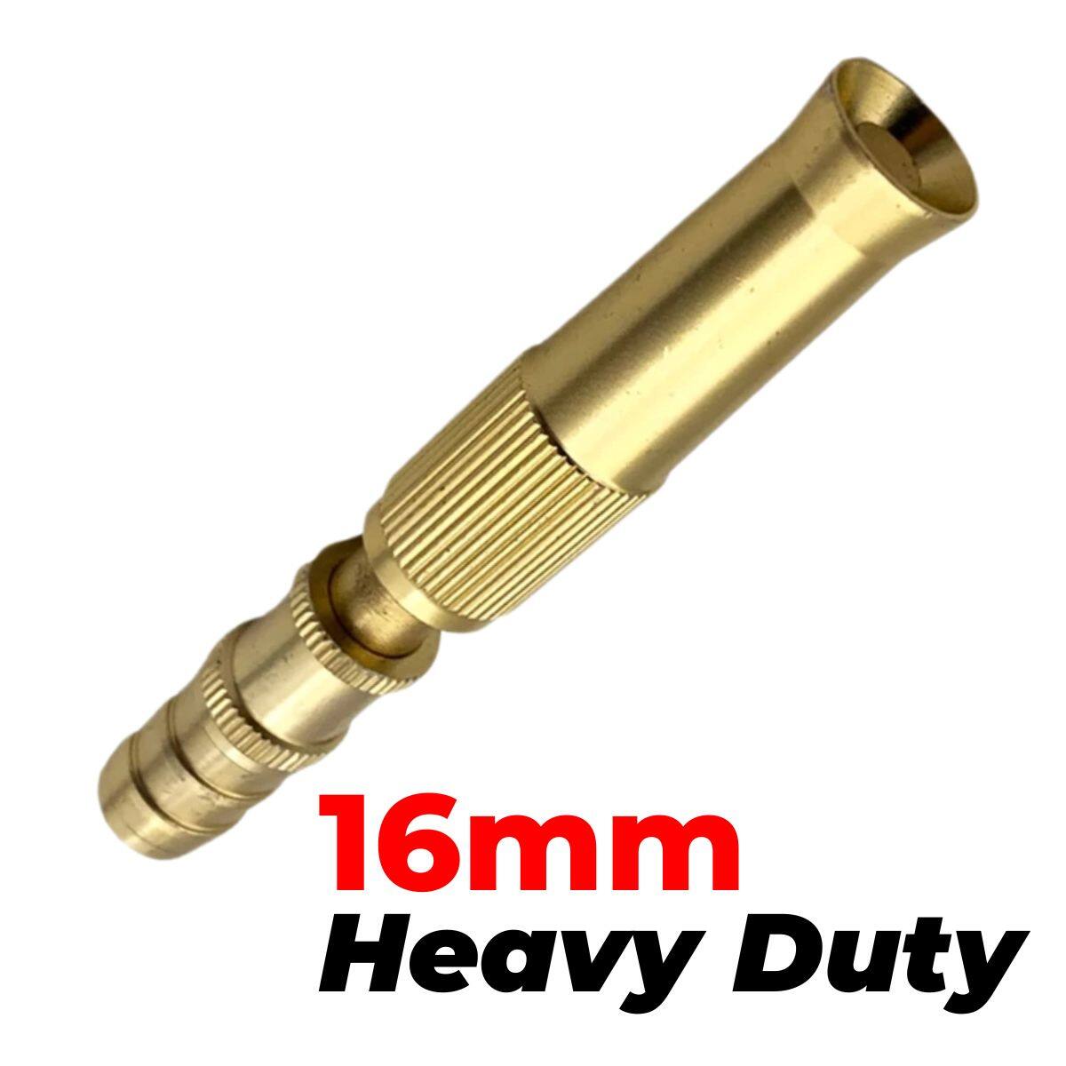 1 Brass Hose Nozzle High Pressure Adjustable Twist Host Garden Hose