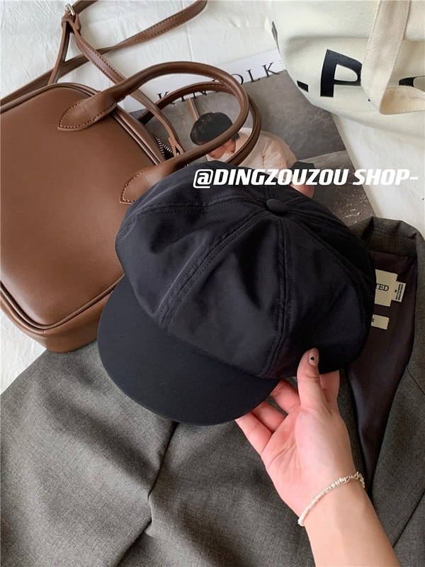 Japanese Vintage Octagonal Hat Women Korean Beret
