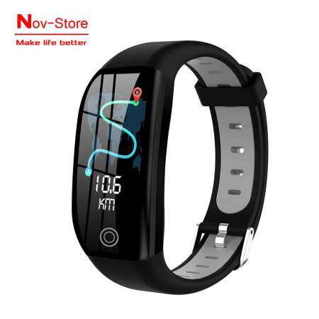 สร้อยข้อมือสมาร์ท 1.14HD และหน้าจอใหญ่สายรัดข้อมือฟิตเนส GPS สายรัดข้อมือติดตามตัว IP67 เครื่องนับก้าวกันน้ำแถบสายกีฬาอัจฉริยะสำหรับ Android IOS