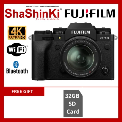 [READY STOCK] Fujifilm X-T4 Mirrorless Digital Camera with 18-55mm Lens (Fujifilm Malaysia)