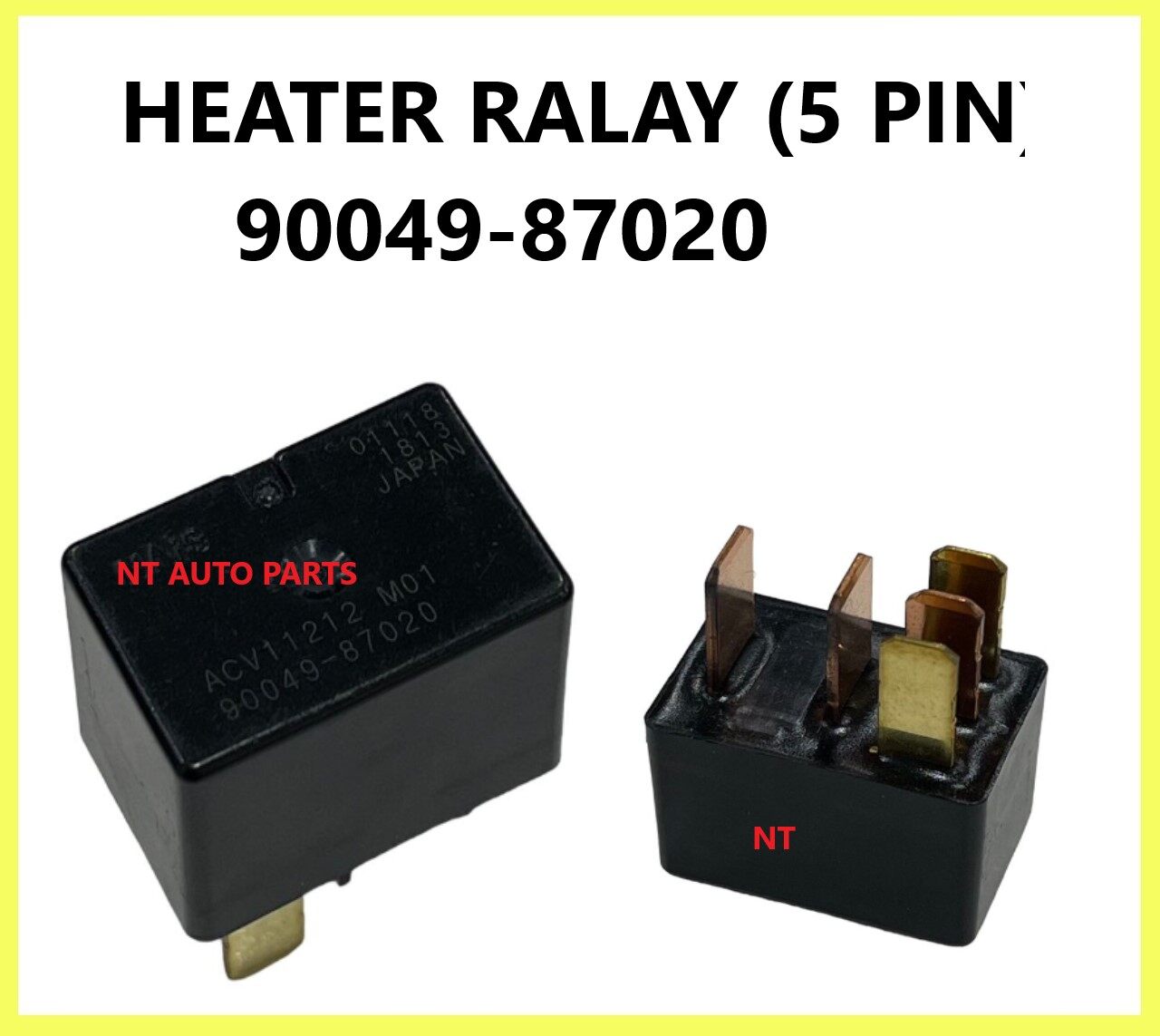 100 ORIGINAL PERODUA VIVA 12V 5PIN 5 PIN RELAY 9004987020 RELAY