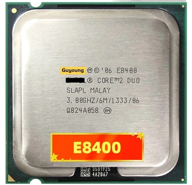 Core 2 duo e8400 e 8400 cpu processor 3.0ghz 6m 1333ghz socket 775