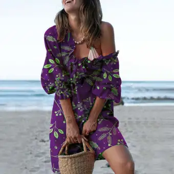 casual purple dress plus size