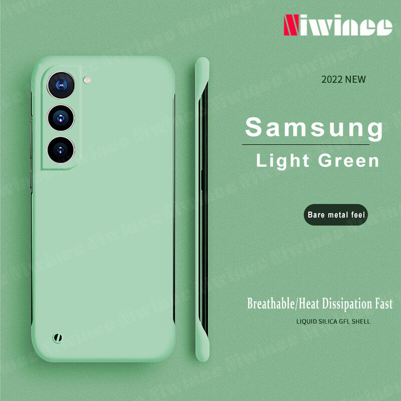 NIWINEE For Samsung Galaxy S20 FE / S20 FE 5G / S21 FE 5G Case Rimless Color ultra thin Hard Back Cover Phone Case