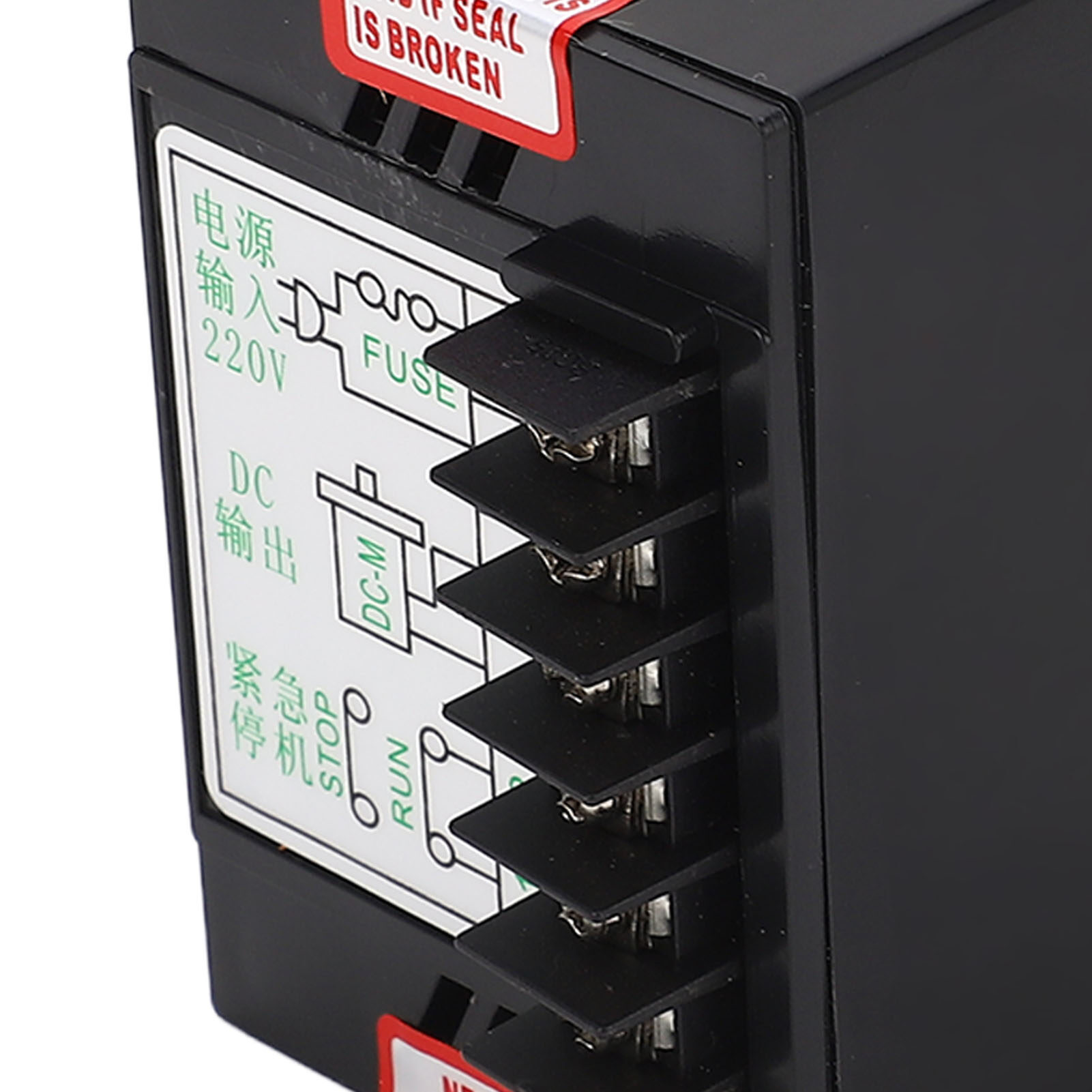DC Motor Speed Controller 220VAC Input 200VDC Output ABS Wide Speed Range Motor Speed Switch for Replacement