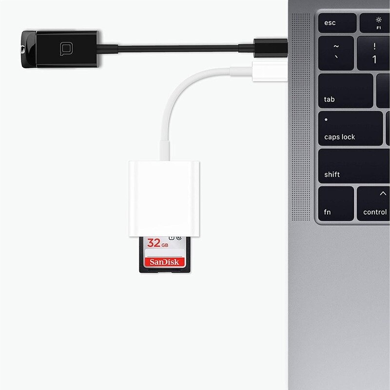 2 In 1 USB Type C SD TF Memory Card Adapter for Xiaomi Samsung Mobile Phone SD TF Card Reader Data Converter For Camera