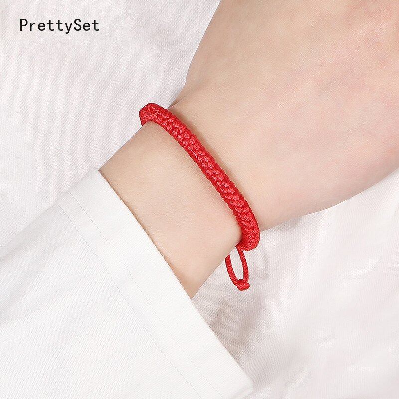 【PrettySet】 10 Vòng Tay Dây Đỏ Thủ Công Cái/bộ Cho Người Yêu Vòng Tay Dây Bện Có Thể Điều Chỉnh Được Bùa May Mắn Và Tình Bạn Quà Tặng Trang Sức Cặp Đôi