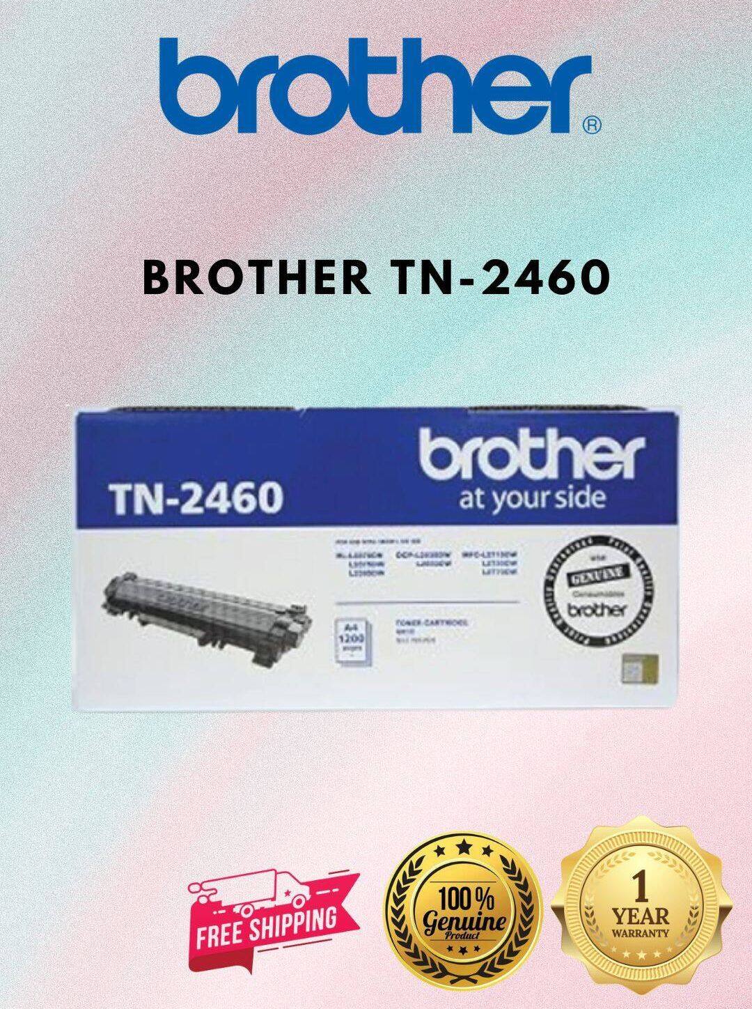 BROTHER TN-2460 ORIGINAL BLACK TONER CARTRIDGE | Lazada