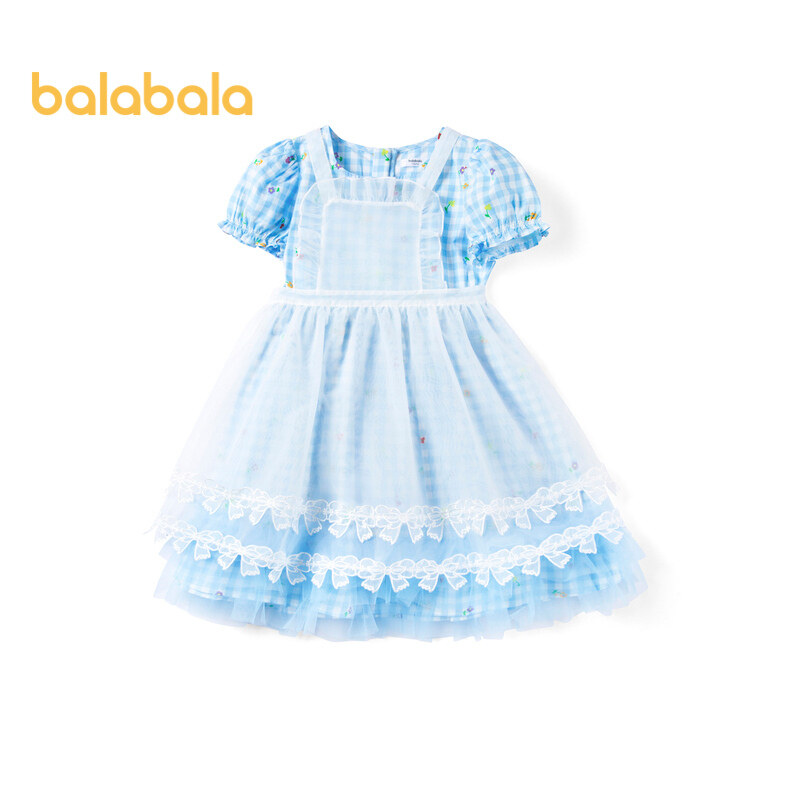 Balabala Baby Girl Dress Baby Princess Dress Summer Dress Lolita Gauze Dress