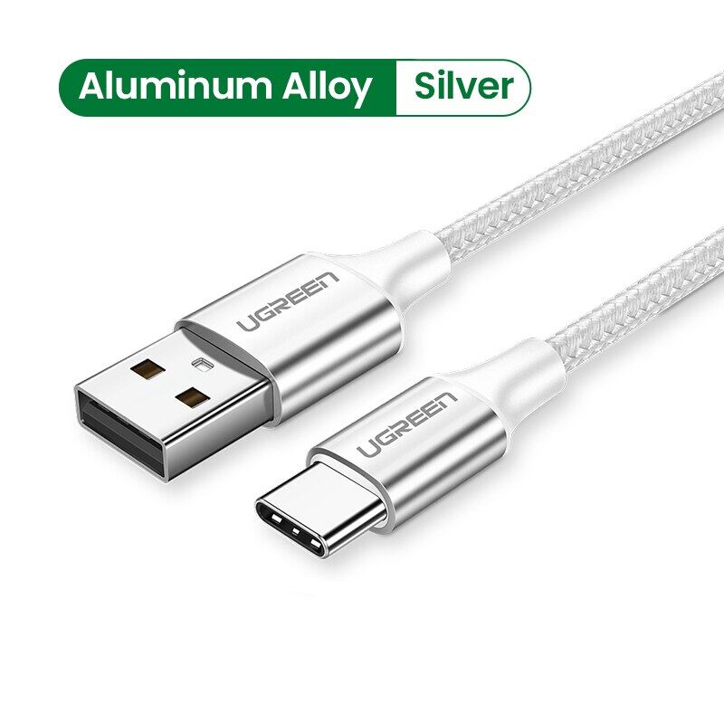 USB to Type c Ugreen 3A USB Type C Cable For Xiaomi Poco X3 Pro Samsung S21 S20 Quick Charge 3.0 USB C Cable Fast Charging Data Phone Charger