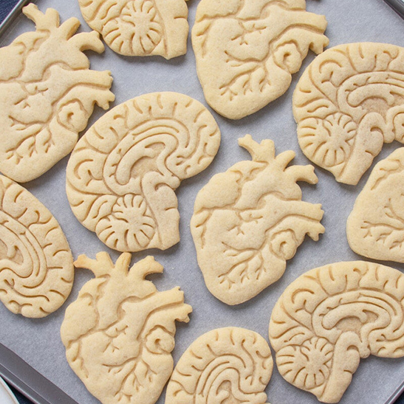 Halloween Artificial Organs Cookie Artificial Biscuits Cake Baking Decorating Tool