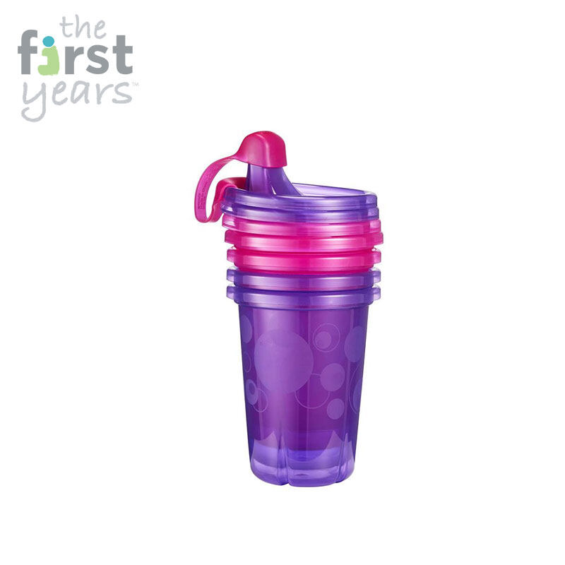 The First Years Take & Toss Spill-Proof Sippy 4 Count (Pack of