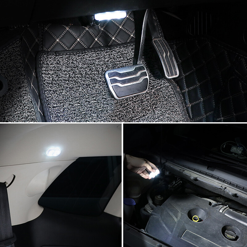 Universal Car LED Touch Light Wireless Reading Light Trunk Light USB Charging High-brightness LED Night Light