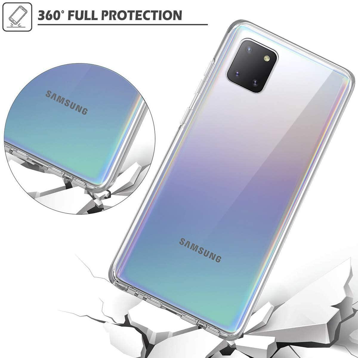 Ốp Cho Samsung Galaxy Note 10 Lite 360 Độ [Pha Lê Trong Suốt] Ốp Trong Suốt Toàn Thân Trước Và Sau Ốp Bảo Vệ Màn Hình Bằng Silicon Và Nhựa Siêu Mỏng Ốp Bảo Vệ SM-N770F Cho Samsung Note 10 Lite