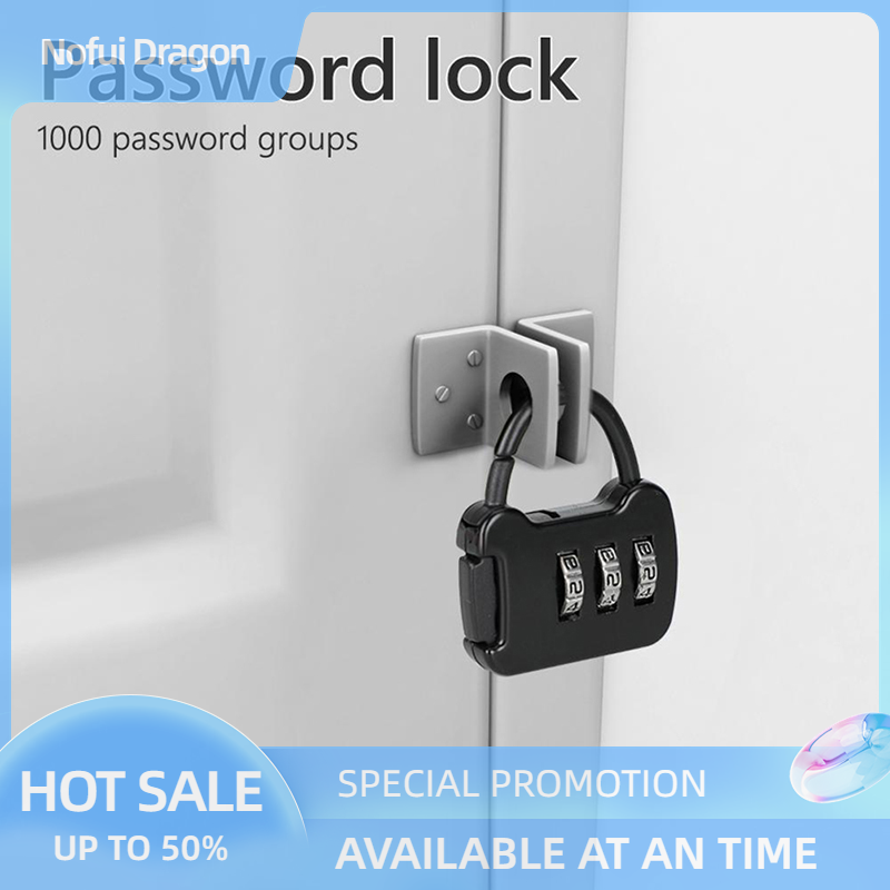Nofui Combination Password Lock Portable Travel Luggage Case Security Lock Padlock