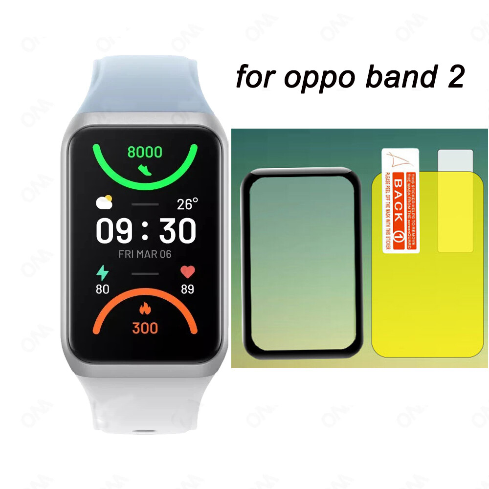 Screen Protector Film For OPPO band 2 smart watch 3D PMMA Screen Protector Full Coverage and HD Clear Soft Film