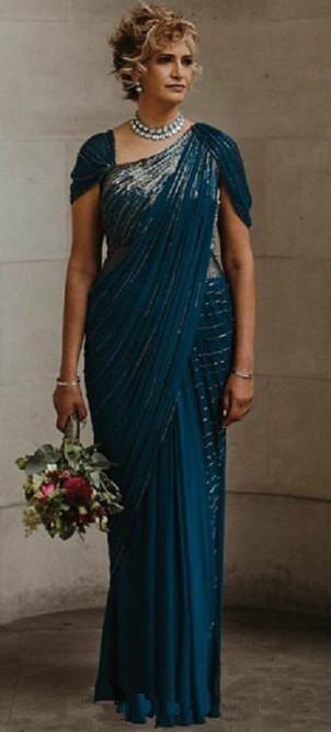 teal formal gown