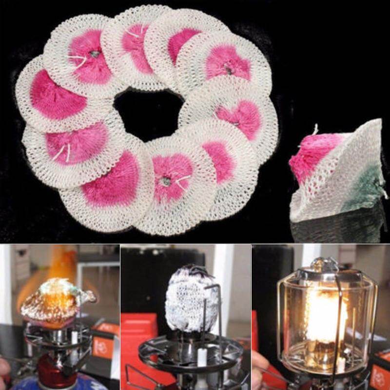 Thesportsshop 10Pcs Lantern Light Mantles Mesh Gauze Oil Gas Lamp Mantle Cover