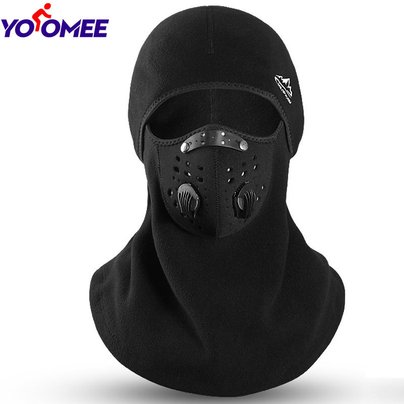 Yoomee New Winter Riding Mask Outdoor Windproof Warm Warm Headgear Anti-Fog Haze Mask Thickened Polar Fleece Antifreeze Hood