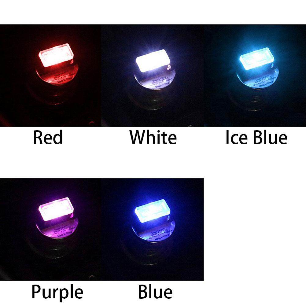 New USB LED Mini Wireless Car Interior Lighting Kit Car Styling Interior Decoration Atmosphere Light WHITE COLOR