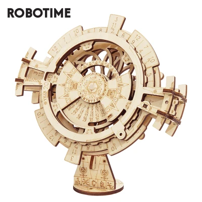 Robotime Perpetual Calendar 3D Puzzle Wooden Puzzle Assembly Model Toys for Children Boys Gift LK201