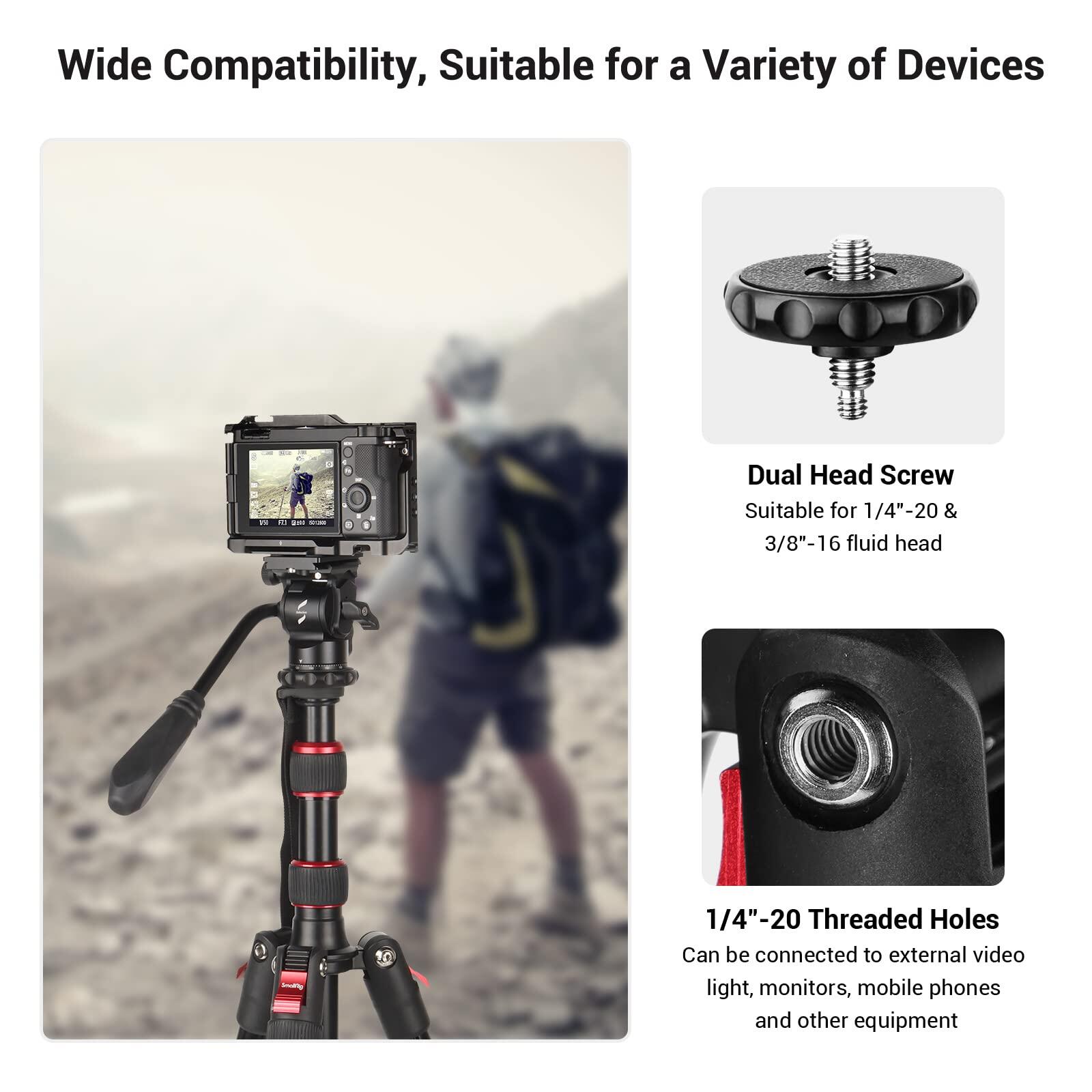 SmallRig T-10ขาตั้งกล้องอลูมิเนียมขนาดกะทัดรัดน้ำหนักเบาขาตั้งกล้อง ...