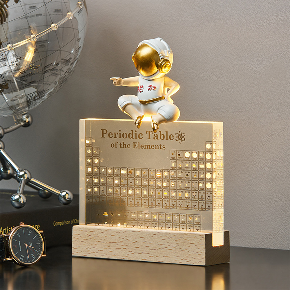 Ornament The With Base Light Samples Real Element Elements Acrylic Table Periodic