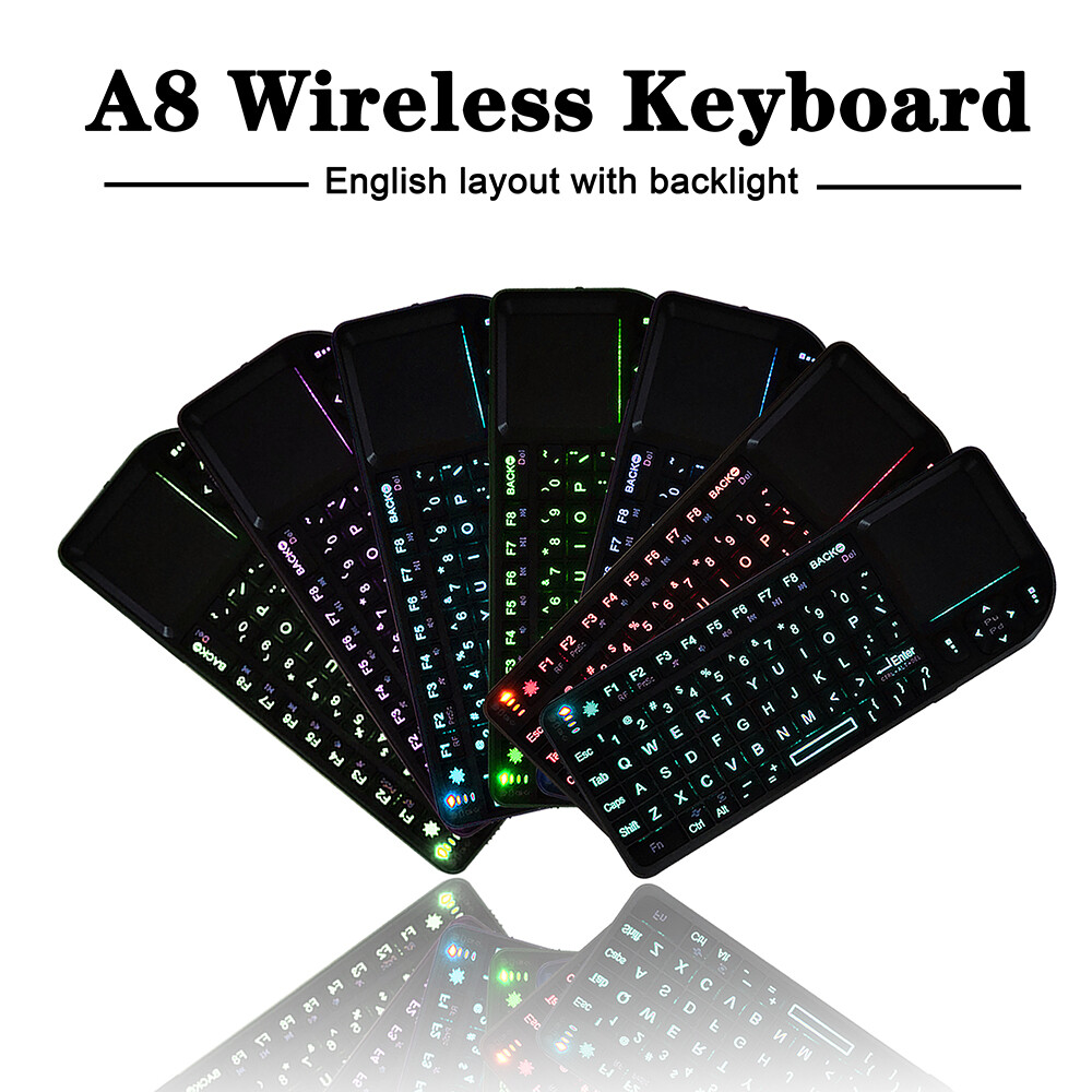 Bàn Phím Không Dây Chuột Không Dây Bàn Di Chuột Cảm Ứng Cầm Tay RF 2.4G Cho Máy Tính Xách Tay Máy Tính Điện Thoại Chơi Game Hộp Truyền Hình Thông Minh