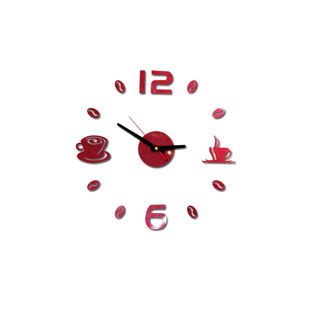 1Set 3D Wall Clock Luminous Frameless Wall Clocks DIY Digital Clock Wall Stickers Silent Clock for Home Living Room Office Wall Decor
