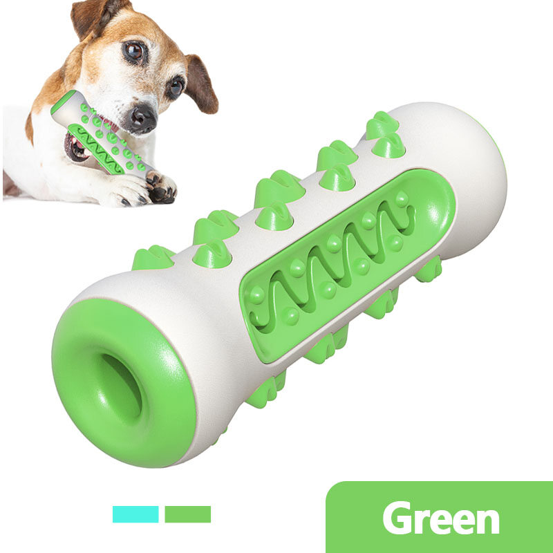 Multifunction Pet Dog Molar Bite Toy Tooth Cleaner Bone Dog Chew Cleaning Toothbrush Toys Bite Resistant Treat Dispenser