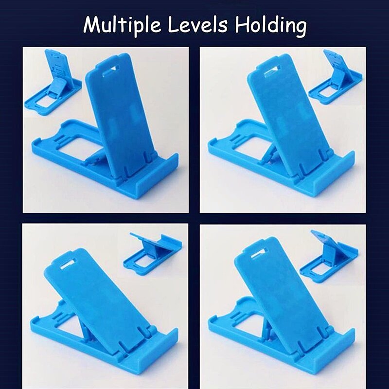 Phone Holder Desktop Stand Grip Live Stream Dock For IPhone Samsung Xiaomi Huawei Ajustable Foldable Phone Table Holder Dock Accessories