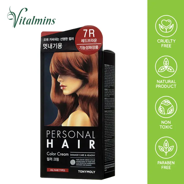 Tony Moly Personal Hair Color Cream Krim Warna Rambut 4n 6n 6w 7k 7r 8br 8or 40g 80ml 2 Free Gifts Lazada