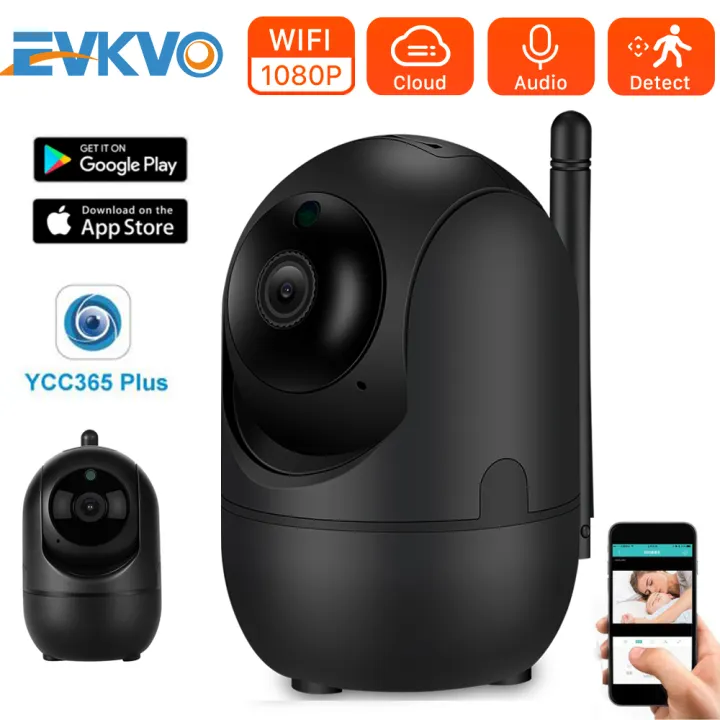 camera ip khong day evkvo ycc365 plus camera giam sat an ninh gia đinh đam may hd 1080p tự động theo doi thong minh của con người cctv mini co mạng