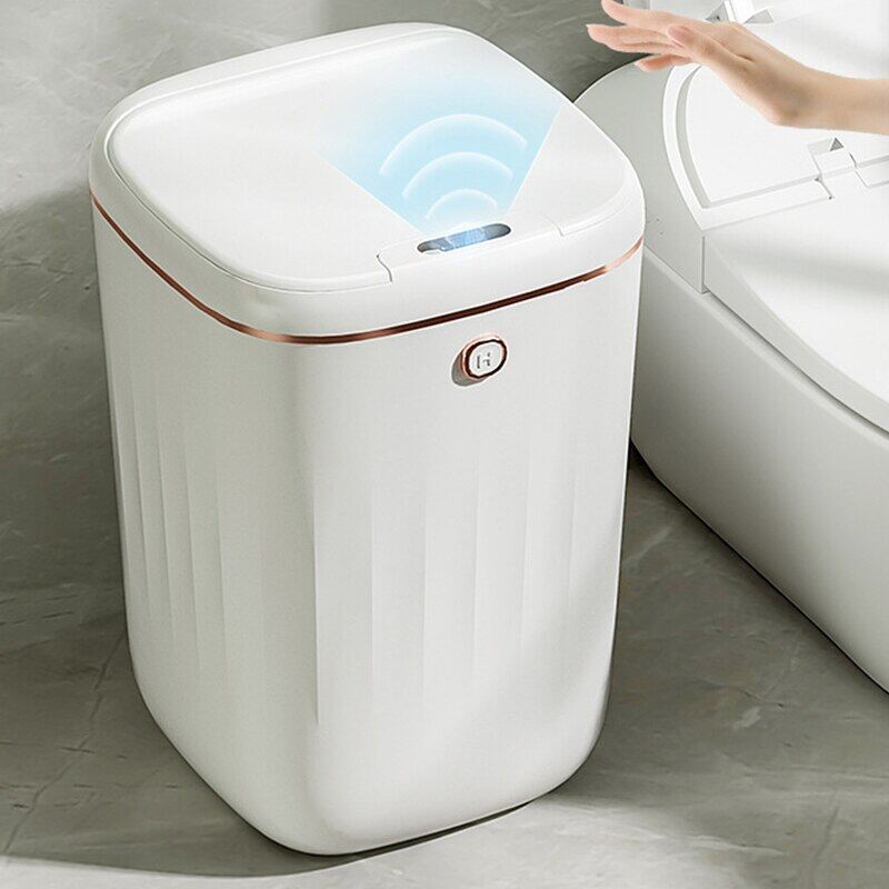 24/22/20L tự động hoặc Thùng rác thông minh Thùng rác dung tích lớn cảm ứng Thùng rác cho nhà bếp phòng tắm
