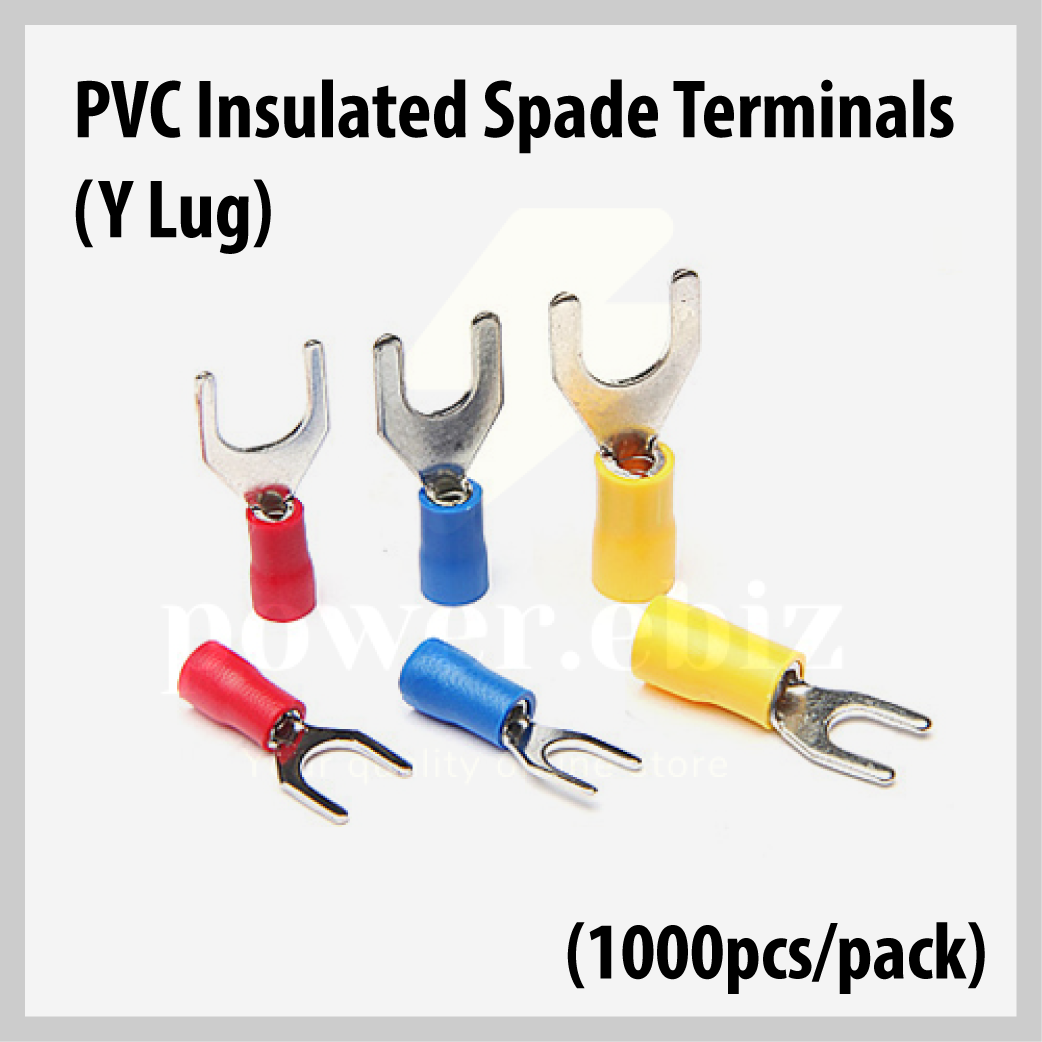 PVC Insulated Spade Terminals Y Lug (1000pcs/pack) Lazada