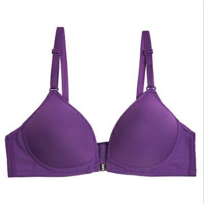 Girls Cheap Bras Solid Color Lingerie Front Button Bra Adjustable Wirelss Bra Small Push Up Underwear Multi Color Tops