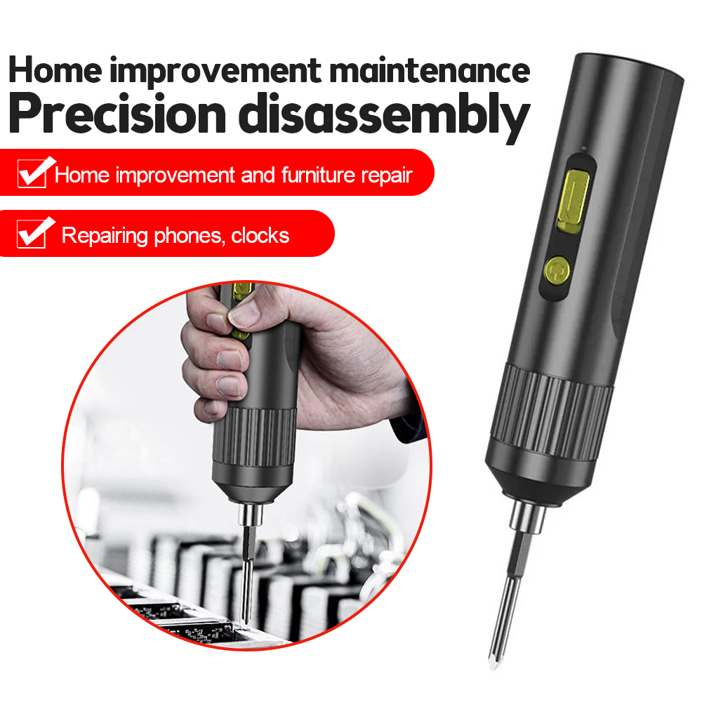 Diyiot 4V Cordless Electric Screwdriver Kit USB Rechargeable Lithium ion Batt Screwdriver Bits Power Screwdriver