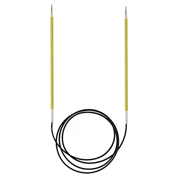 KnitPro Zing Fixed Circular Knitting Needles 80cm 2.0mm to 6.0mm