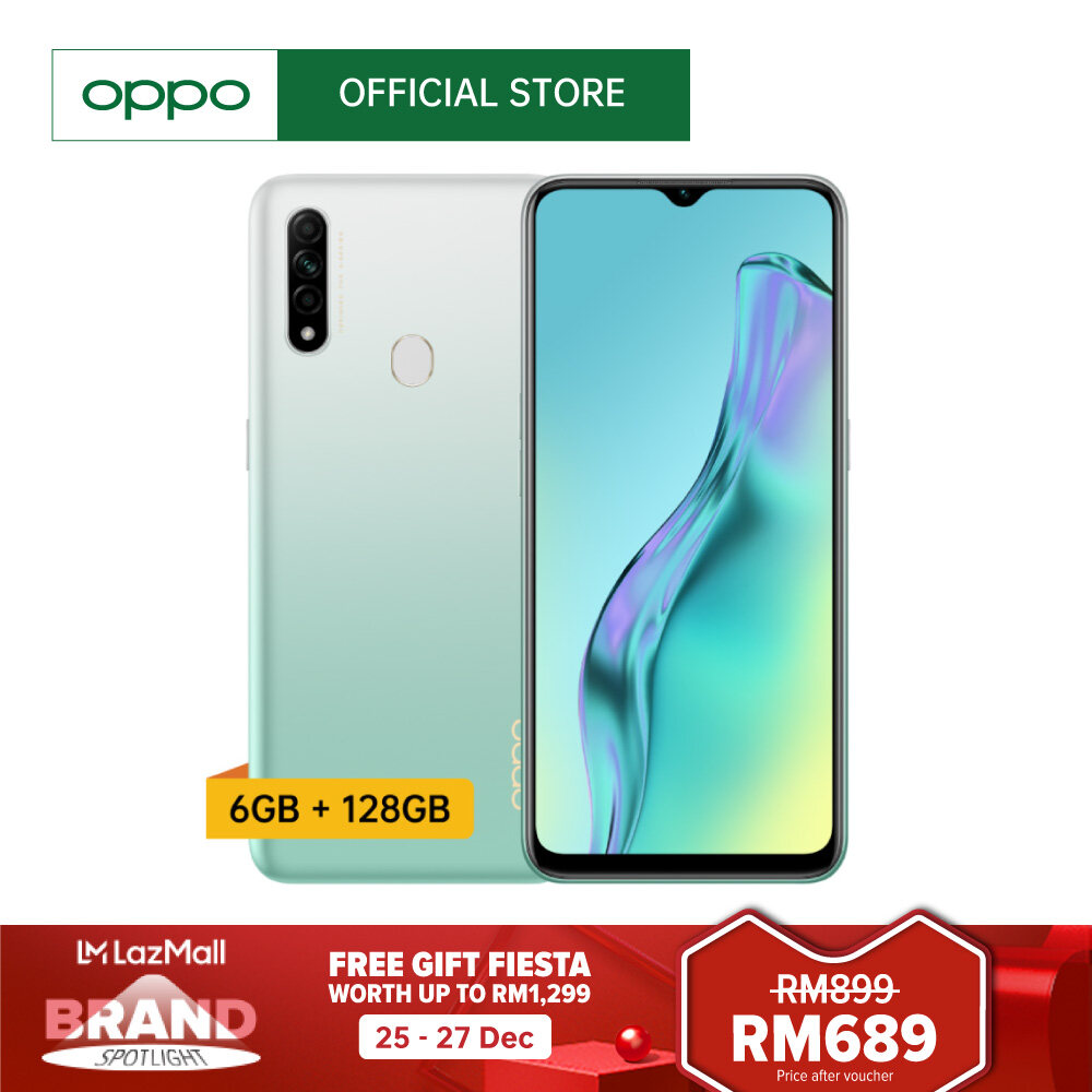 OPPO A31 Smartphone | 6GB RAM + 128GB ROM | AI Triple Camera | 4230mAh Big Battery | 6.5 HD WaterDrop Screen