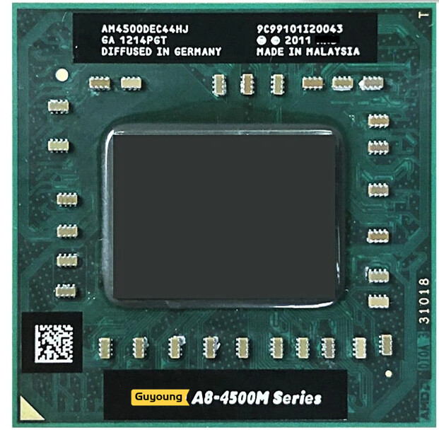 A8-series a8-4500m a8 4500m 1.9 ghz quad-core quad-thread cpu processor am4500dec44hj socket fs1