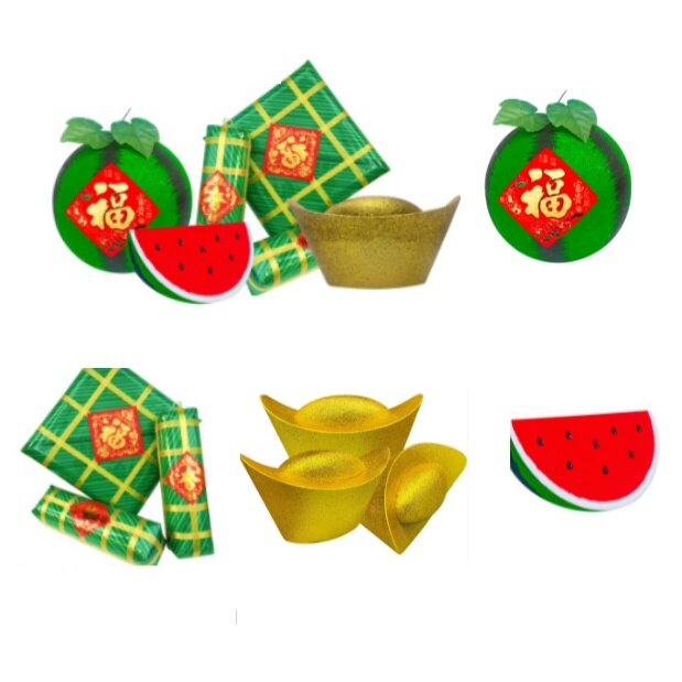 Bánh chưng tét mô hình trang trí tết mừng xuân