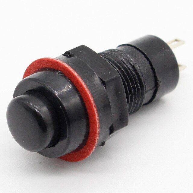 NEW 6pcs/lot Push Button Switch 10mm Momentary / Self Locking Round Button Switch